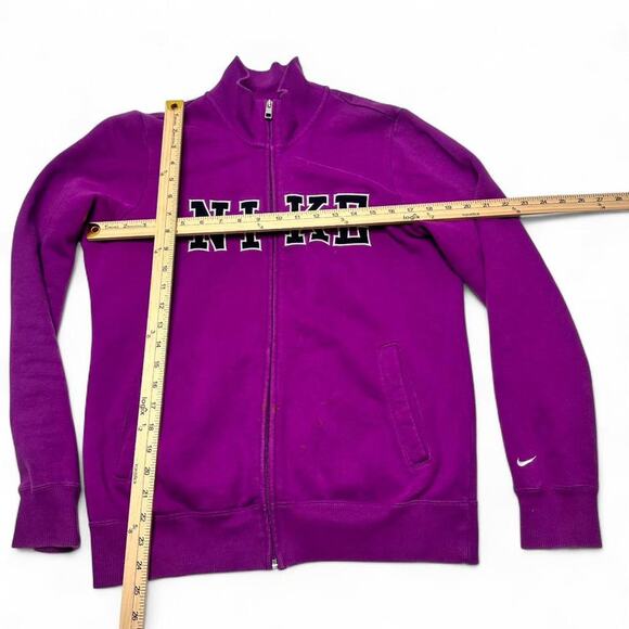 Nike Vintage Women’s Retro Streetwear Full Zip Jacket Patch On Sleeve Size L - Picture 3 of 6